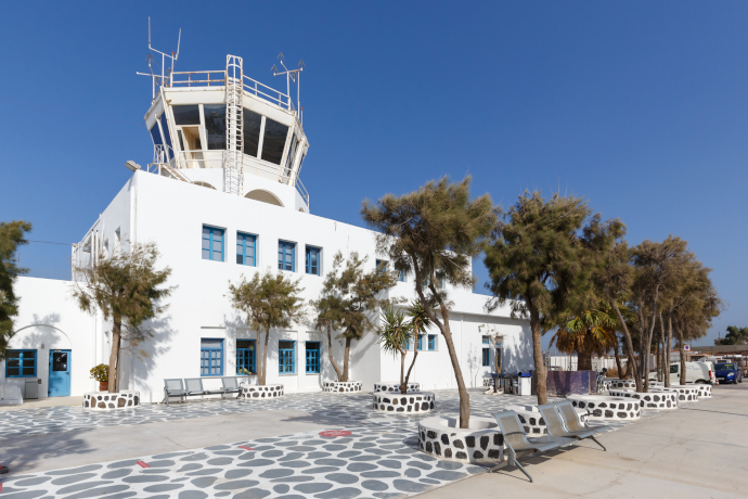 Santorini Airport is located around 6 km from Thira city. 